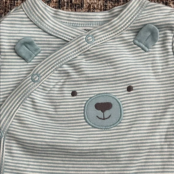 Carter's Blue Striped Bear Footie - Picture 4 of 4